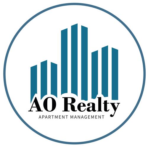 Black text that reads "AO Realty" 