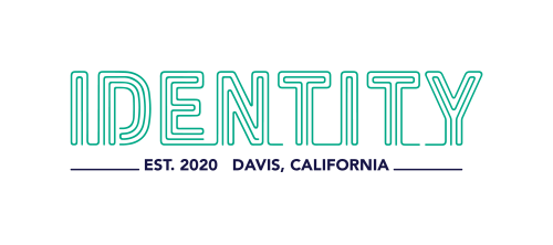 Identity Davis Logo in light blue font