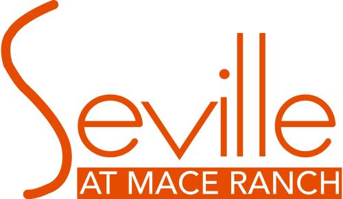 Seville at Mace Ranch Logo orange text
